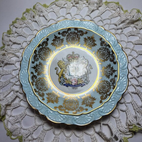 Paragon Bone China Dish Queen Elizabeth & Prince Philip St. Lawrence Sea… - Picture 2 of 8